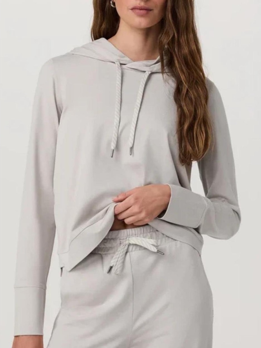 Vuori Halo Essential Light Gray Hoodie Pullover